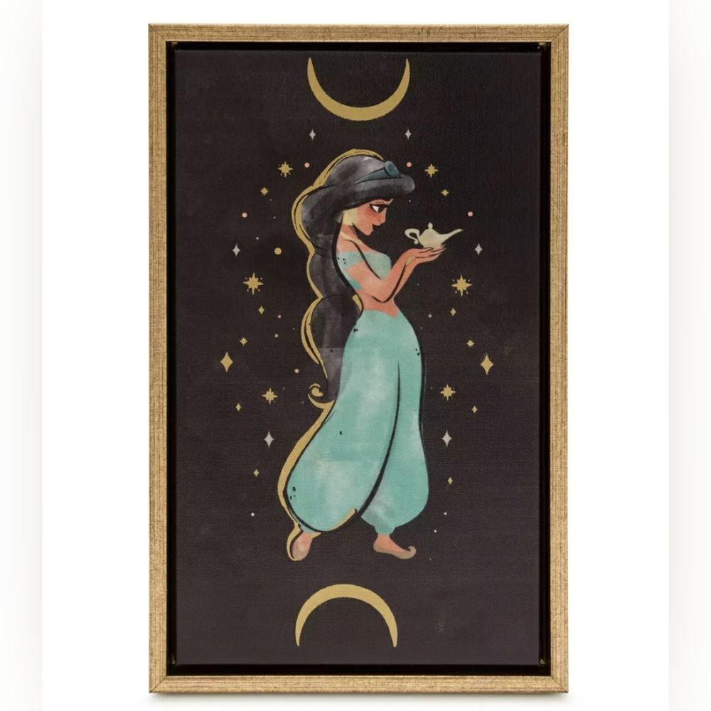 The Disney Parks Princess Jasmine Canvas Wall Decor 12" X 7.5"